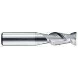 Fresa para ranurar Metal Duro Integral 2 cortes- Z2 - Hélice 45º - Recubrimiento AlCUT