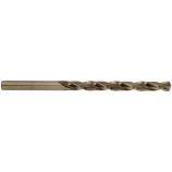 Foret métaux TC L HSS-E5 (cobalt 5%) -Revêtu GOLD -DIN340 -h8 -Long -Pointe en croix