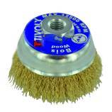 Brosse COUPE -Fil acier laitonné -Décapage du bois, laiton, cuivre TECHNIC (Blister Box)