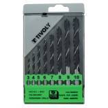 8 brocas para madera 3 puntas Ø 3 a 10 mm 