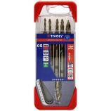 5 foret métaux TSP HSS Cobalt taillé meulé - queue hexagonale -DIN338 -h8 -Affûtage Smart Point (Coffret) 