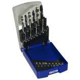 Jeu de 5 tarauds HSSE 255 + 5 forets HSS 530 pour trous borgnes 