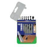 8 brocas para madera 3 puntas graduadas SLR Ø 2 a 10 mm 
