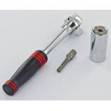 Llave de vaso universal + 1 carraca + 1 adaptador de vasos 