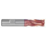 Roughing end mill HSS-E8 (cobalt 8%) -HIGHCUT coated -DIN844BK -Z4-6 -Hel. 30° -Normal