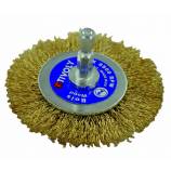 CIRCULAR brush - Brass-plated wire - Stripping of wood, brass, copper TECHNIC (Blister Box)