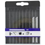 10 jigsaw blades for wood and non-ferrous metals - U attachment 