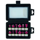 12 router bits in assorted shapes - 8 mm shank 