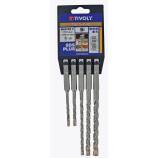 5 MASTER3 SDS+ drill bits with 3 cutting edges L 110- 160 mm Ø 5 to 10 mm 