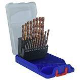 19 forets métaux FURIUS HSS revêtus FUSIO pointe en croix Ø 1 à 10mm par 1/2 PREMIUM 