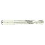 Foret métaux monobloc taillé meulé HSS -Pointe en croix -Queue hexagonale TECHNIC (Etui plastique)