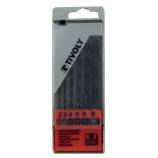6 roll forged HSS metal drill bits, Ø 2 to 8 mm 