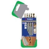 6 speed point wood drill bits Ø 2 to 8 mm 