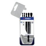 5 tile drill bits Ø 4 to 10 mm 