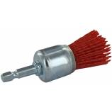 Brosse PINCEAU -Fil nylon rouge -Décapage du bois ESSENTIAL (Blister)