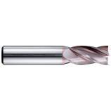 Z4 helical carbide finishing end mill, HARDCUT coating 30° h9 Chamfer