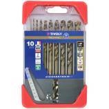 10 brocas para metal HSS-E5 (cobalto 5 %) graduadas SLR Ø 1 a 10 mm 