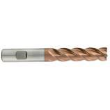 Fresa de acabado HSS-E8 - DIN844BL - Z4-6- Hélice 40º - Recubrimiento HIGHCUT -Serie larga
