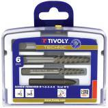 6 piezas -5 extractores de clavos y tornillos ocultos + 1 X-out N.° 2 