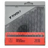 19 brocas para metal HSS laminadas Ø 1 a 10 mm por 1/2 