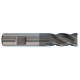 Fraise de finition HSSE8% cobalt Revêtue TiAlN DIN844BK Z4 Hél.30° Normale