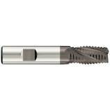 Z4 Hel. 30° DIN844BK TiAlN coated HSSE8% cobalt roughing end mill - Normal