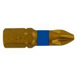 Punta de atornillar -Torsión TiN -Para tornillo Pozidriv ESSENTIAL (Blíster)