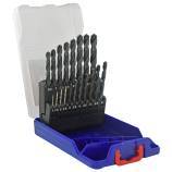 19 fully ground HSS metal drill bits Ø 1 to 10 mm by 1/2 TECHNIC 