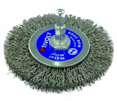 Brosse CIRCULAIRE -Fil inox -Décapage de l'inox TECHNIC (Blister Box)