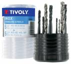 10 piezas - 5 machos de roscar HSSEE ACERO INOXIDABLE HELICO DIN371/6 M4 a M10 + 5 brocas CUTINOX HSSE5% cobalto TECHNIC 