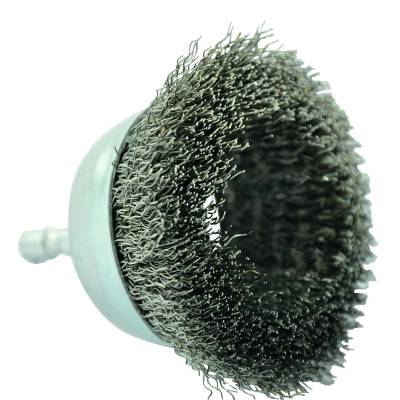 Brosse COUPE -Fil inox -Queue HEXA -Décapage de l'inox TECHNIC (Blister)