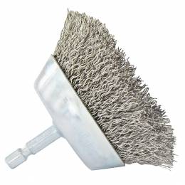 Brosse COUPE -Fil inox -Décapage de l'inox ESSENTIAL (Cartonnette brochable)