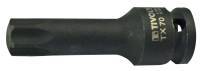 F 1/2" impact socket - IMPACT - For female Torx screws TECHNIC (Blister)