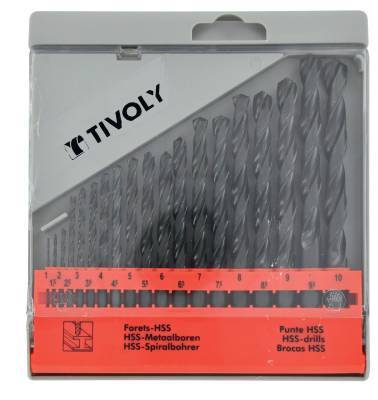 19 brocas para metal HSS laminadas Ø 1 a 10 mm por 1/2 