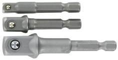 Set of 3x 6.35 mm hex. socket holders 