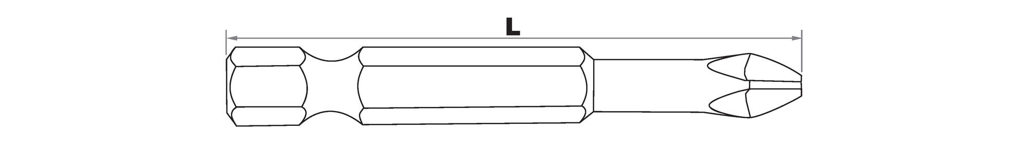 Embout de vissage -Torsion -Pour vis Phillips ESSENTIAL (Blister)