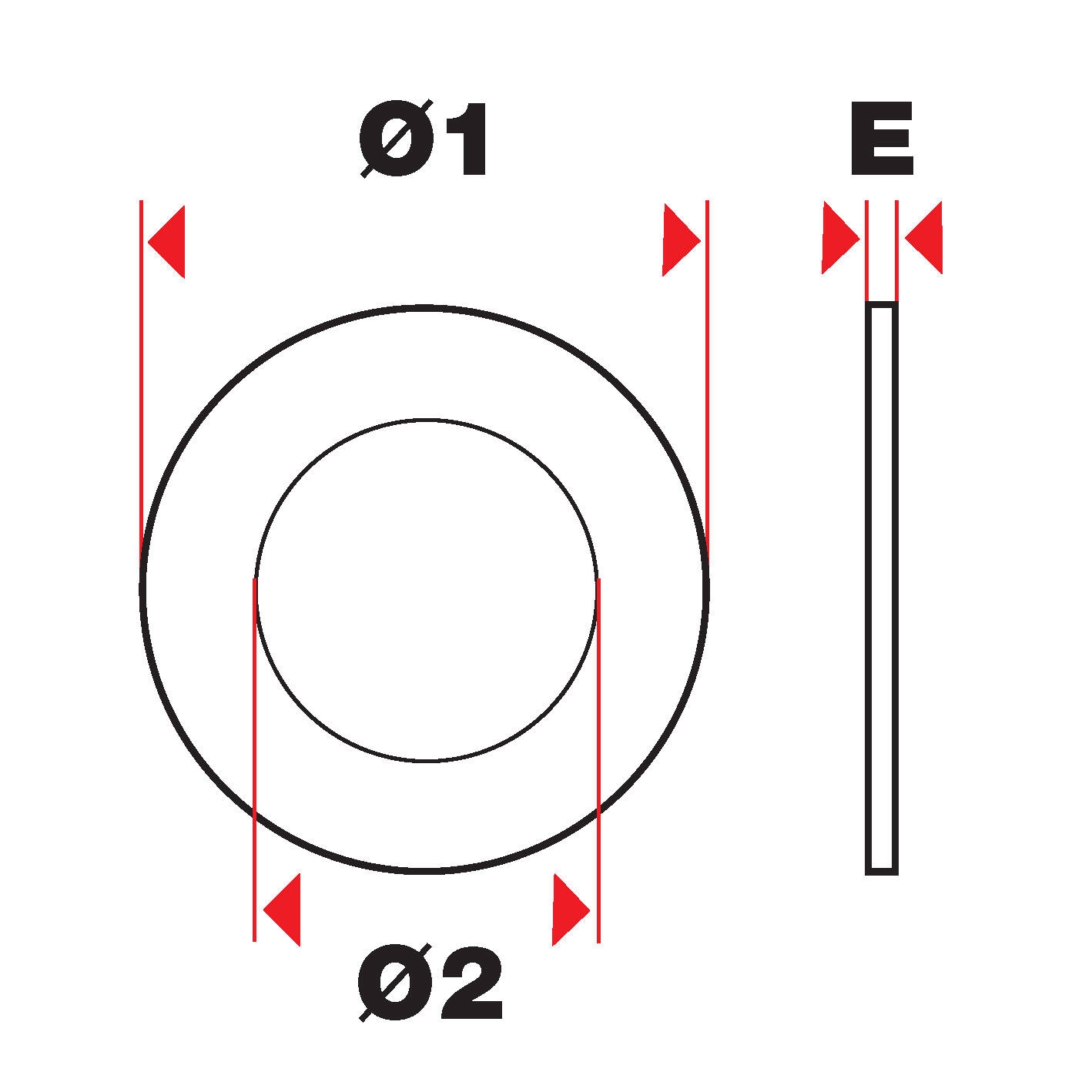 Reduction rings - For circular saw blade ESSENTIAL (Blister)