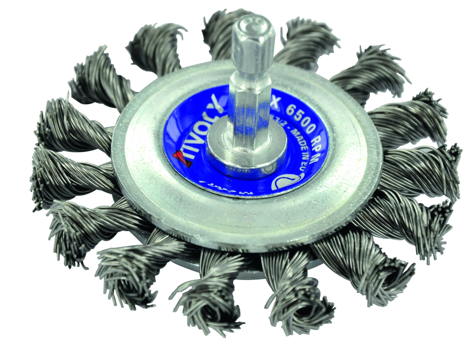 1T20682-Cepillo CIRCULAR -Alambre de acero trenzado -Decapado grueso de metal TECHNIC (Estuche blíster)