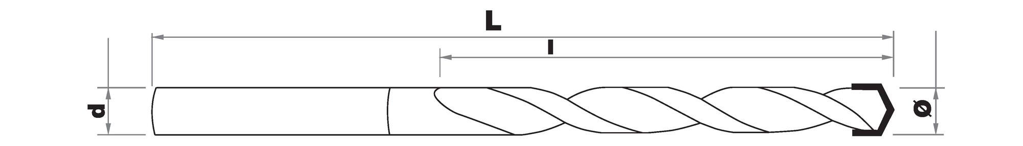 Foret bétons -Queue cylindrique ACCESS (Etui plastique)