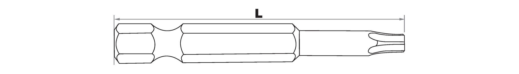 Embout de vissage -Extra long -Pour vis Torx ESSENTIAL (Blister)