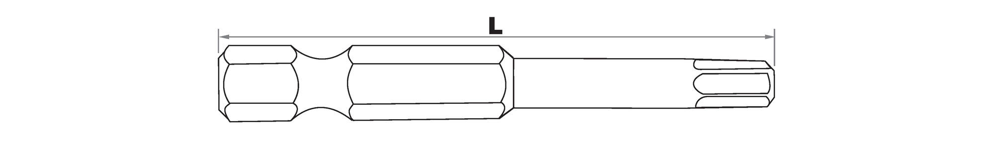 Embout de vissage -Torsion -Pour vis 6 pans ESSENTIAL (Blister)